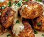 Crispy Parmesan Chicken with a Dreamy Garlic Cream Sauce: An Incredible 5-Star Recipe