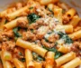 Creamy Sausage Rigatoni with Spinach, Garlic, and Tomato Cream Sauce: The Incredible 7-Step Recipe
